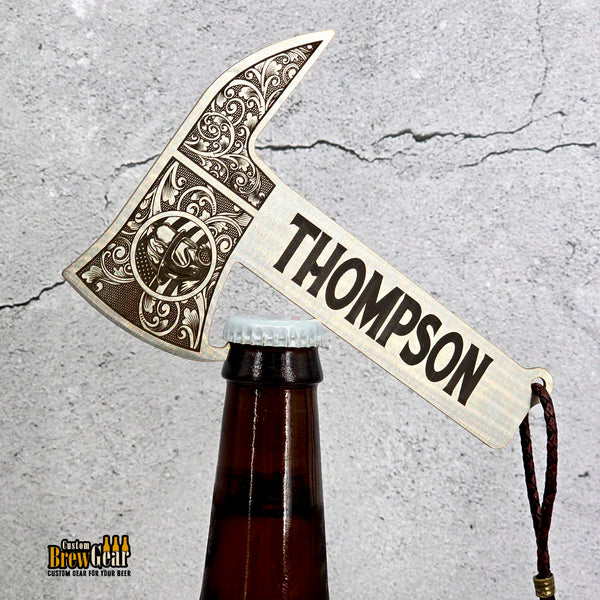 Firefighter Axe Bottle Opener and Coin Gift Set