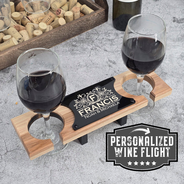 Personalized Wine Glass Flight