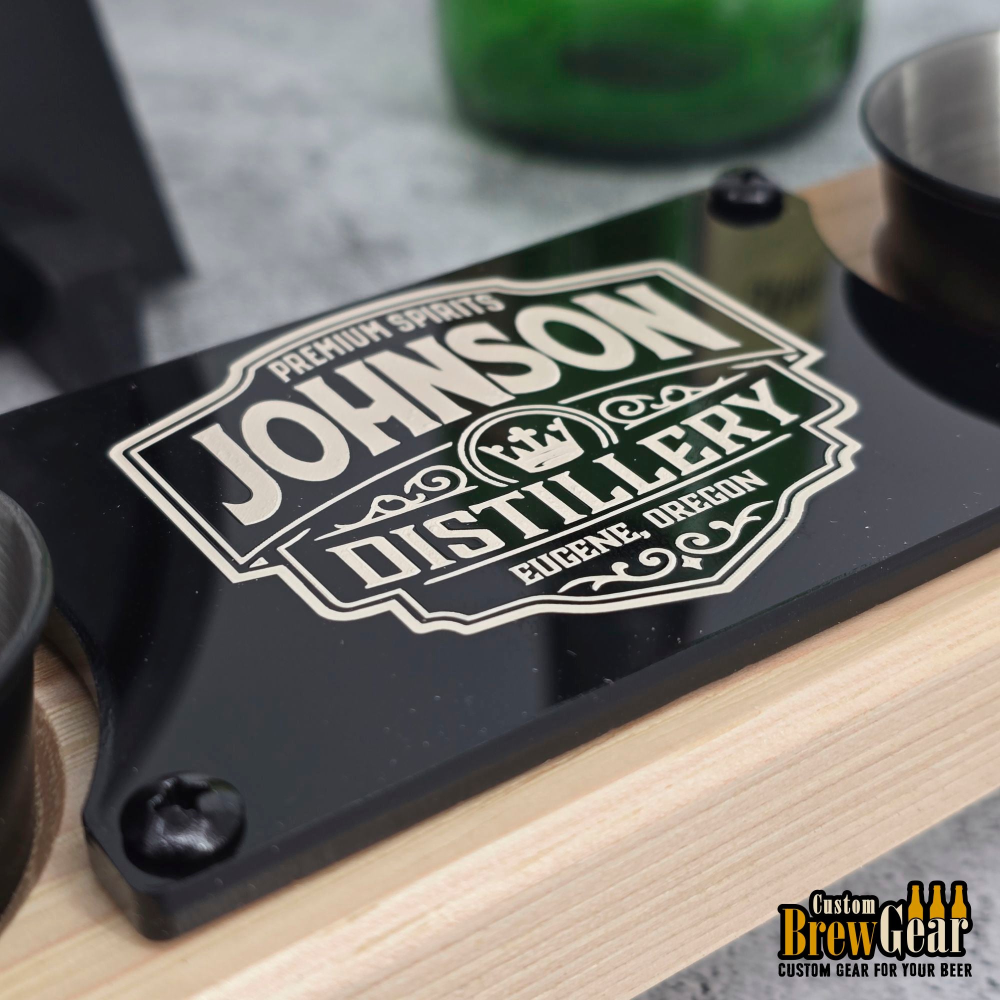 Custom Distillery Shot Glass Flight