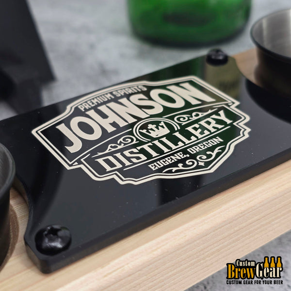 Custom Distillery Shot Glass Flight