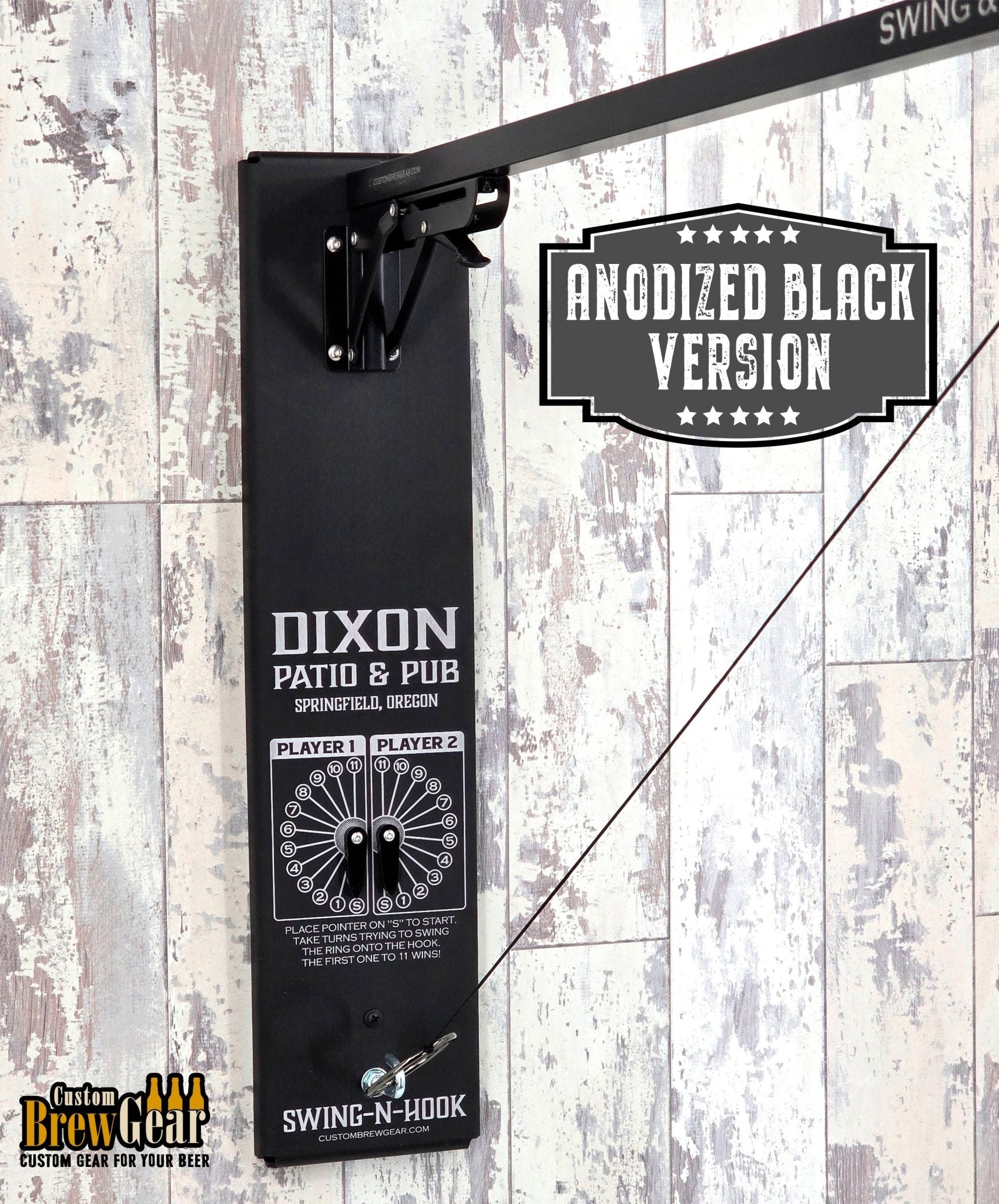 Anodized Aluminum Personalized Ring & Hook Game | Outdoor Family Game - Custom Brew Gear