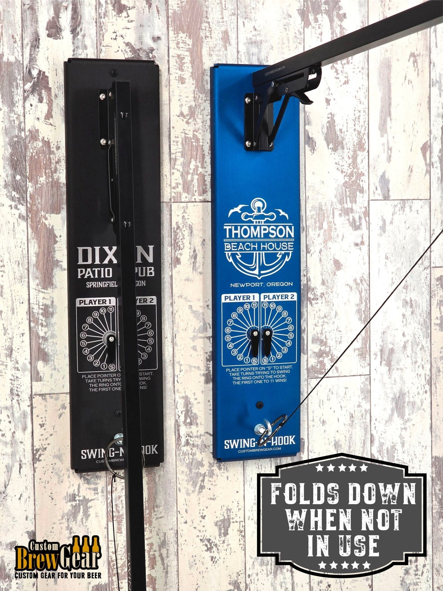 Anodized Aluminum Personalized Ring & Hook Game | Outdoor Family Game - Custom Brew Gear