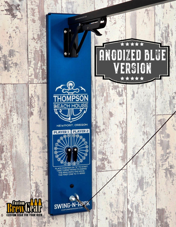 Anodized Aluminum Personalized Ring & Hook Game | Outdoor Family Game - Custom Brew Gear