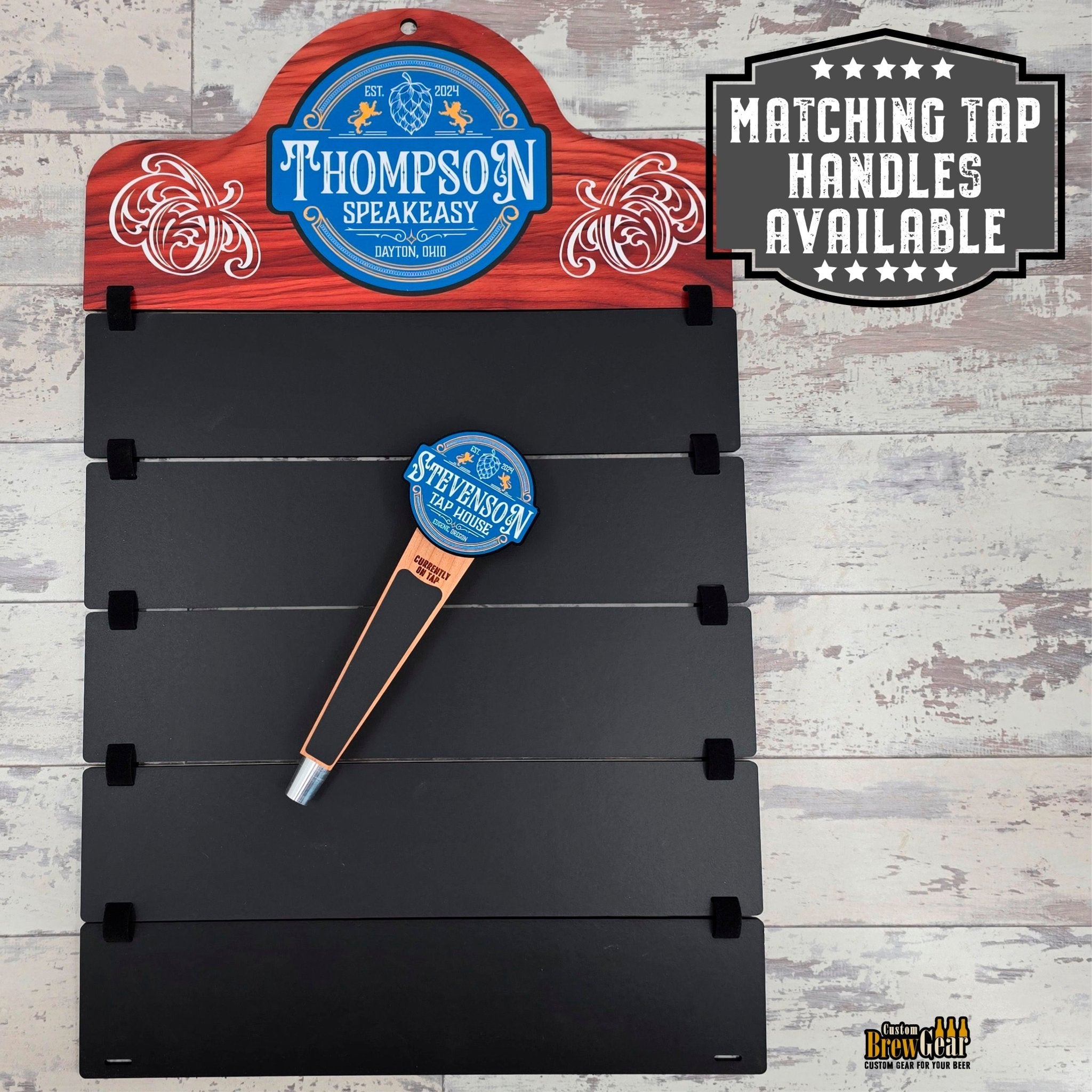 Home Bar Menu Board - Custom Brew Gear
