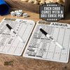 Personalized Dry Erase Dice Game Score Sheet - Custom Brew Gear