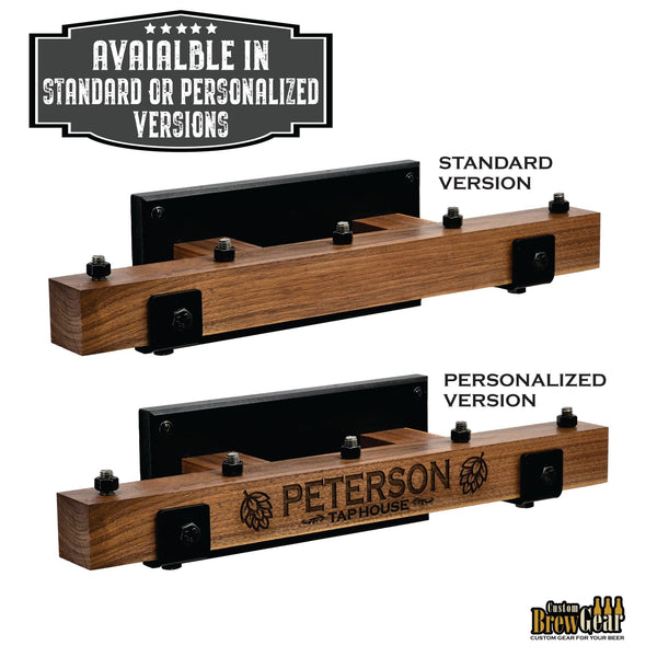Personalized Rustic Tap Handle Display - Custom Brew Gear
