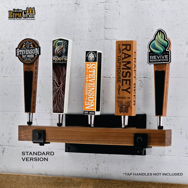 Personalized Rustic Tap Handle Display - Custom Brew Gear