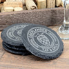 Slate Coaster Set - Hop Edition - Custom Brew Gear
