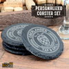 Slate Coaster Set - Hop Edition - Custom Brew Gear