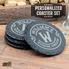 Slate Coaster Set - Monogram Edition - Custom Brew Gear