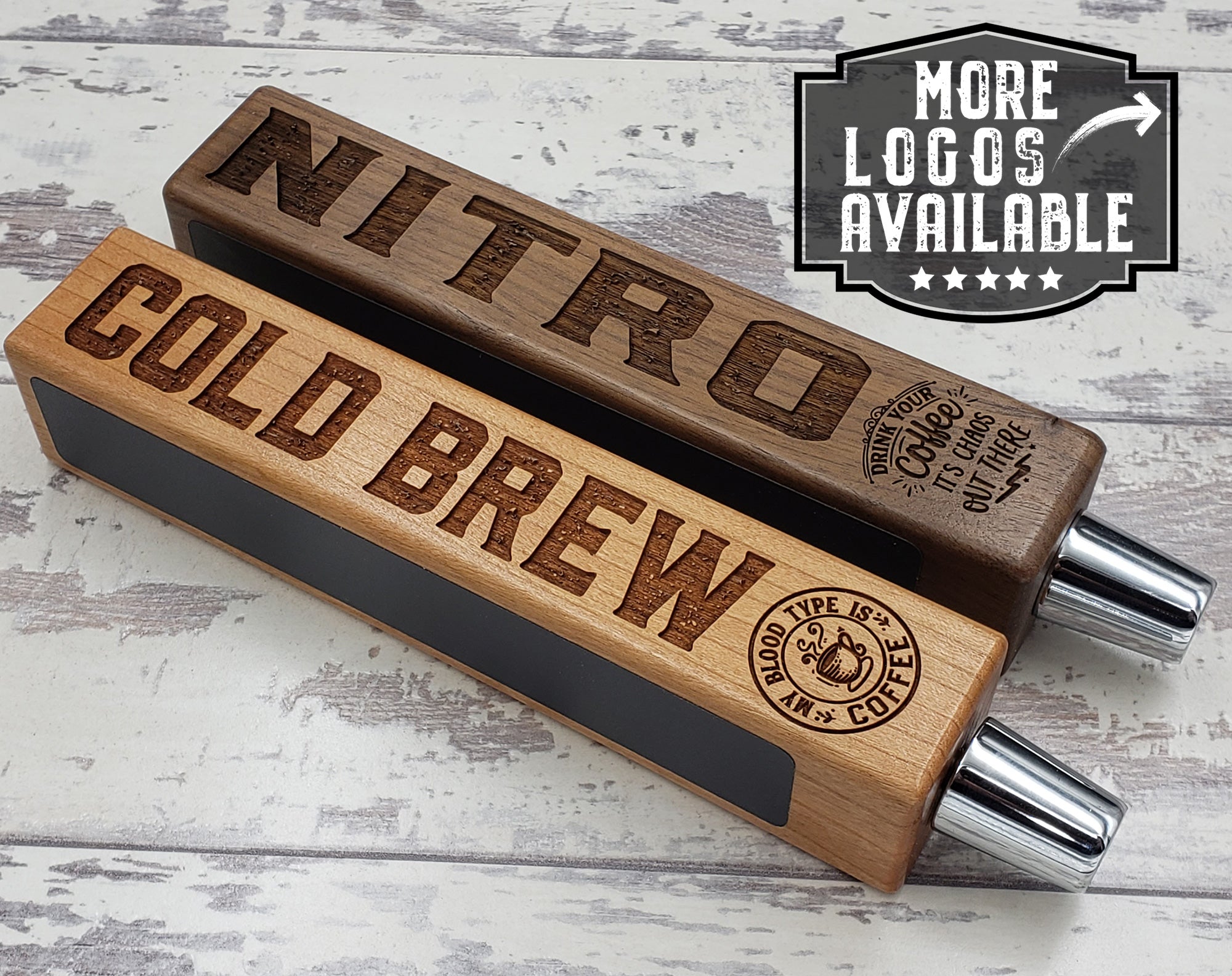 Cold Brew or Nitro Coffee Tap Handles - Custom Brew Gear