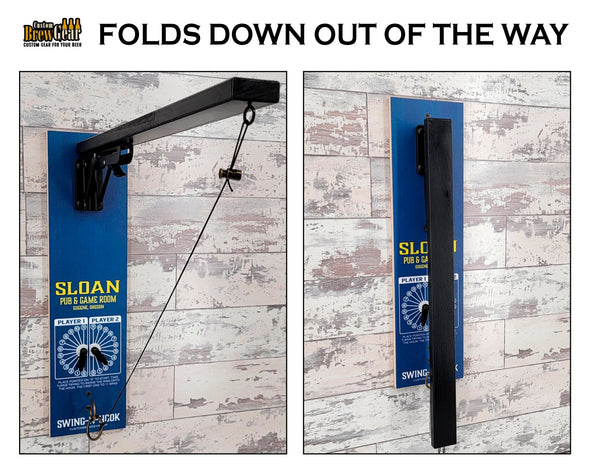 Folding Wall Mount Ring and Hook Game - Color Edition - Personalized - Custom Brew Gear