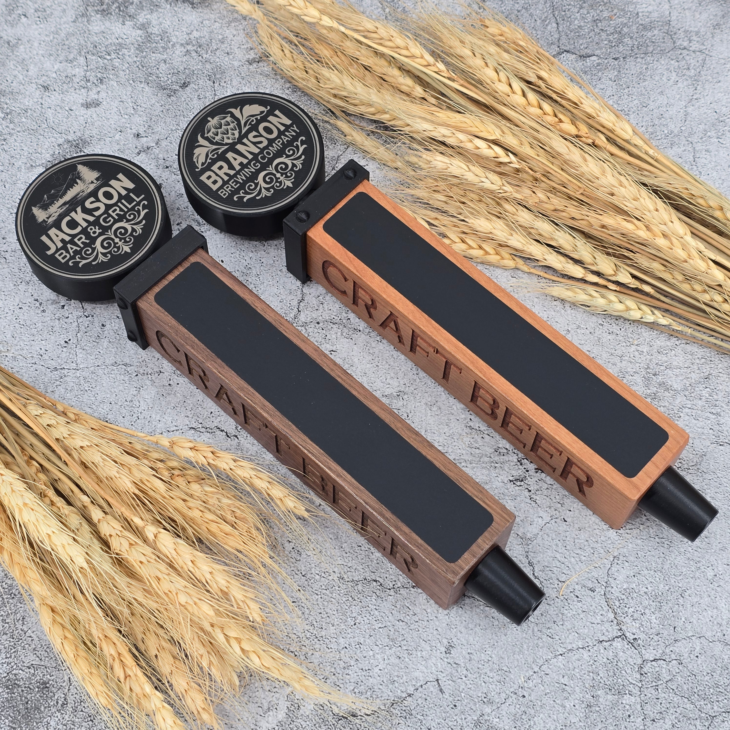 Personalized Beer Tap Handle – Black Label Round Edition