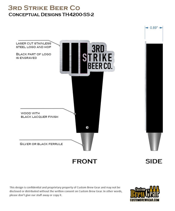 3rd Strike Tap Handle - Custom Brew Gear