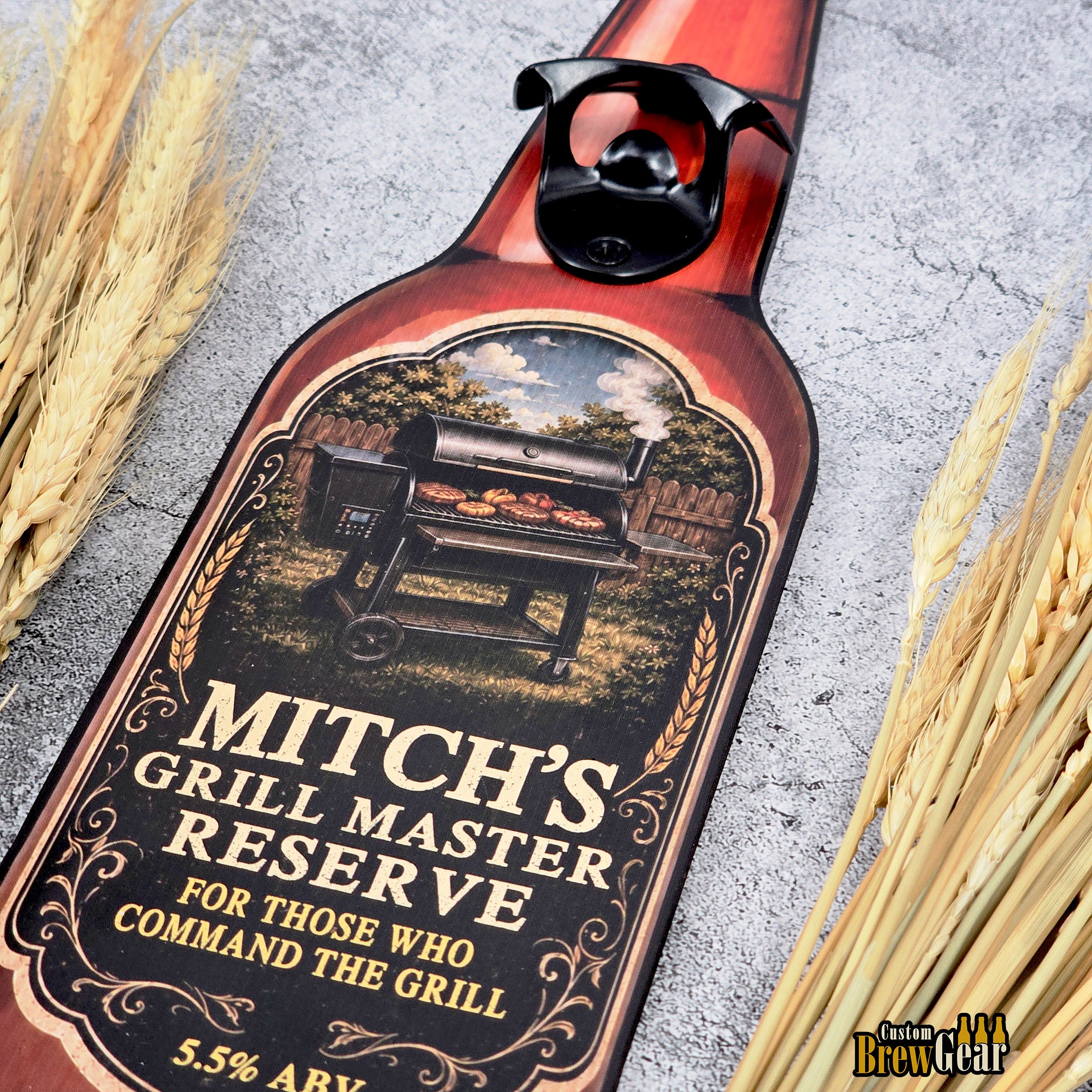 Custom Bottle Opener-Grill Master Edition