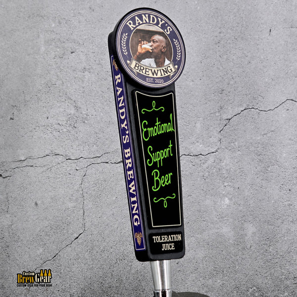 Custom Photo Tap Handle with Acrylic Chalkboard