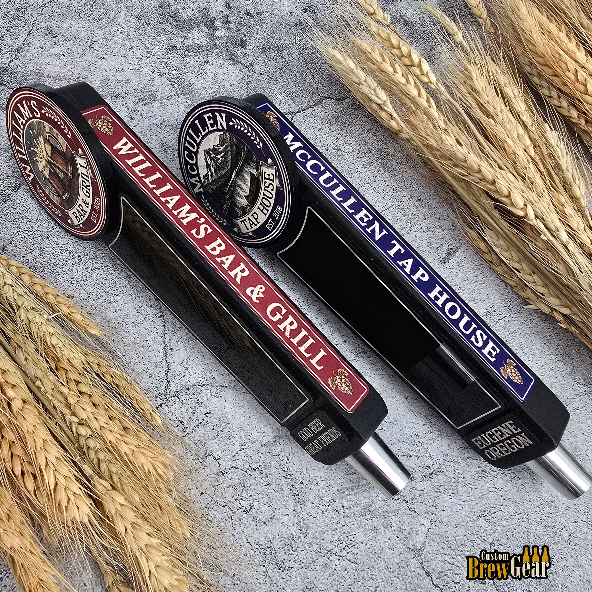Custom Photo Tap Handle with Acrylic Chalkboard