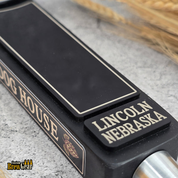 Custom Photo Tap Handle with Acrylic Chalkboard