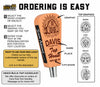 Personalized Short Beer Tap Handle – 5.75" Engraved Wood Kegerator Handle with Chalkboard
