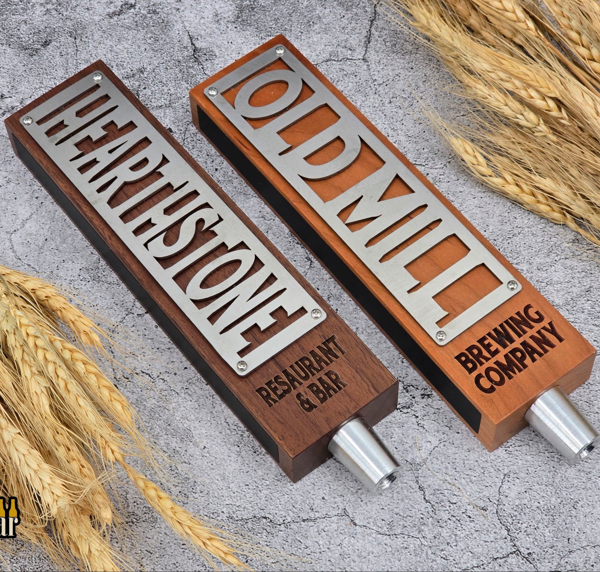 Signature Plate Wide Tap Handle – Personalized Stainless Steel
