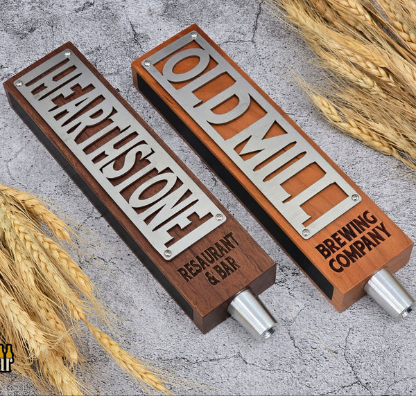 Signature Plate Wide Tap Handle – Personalized Stainless Steel