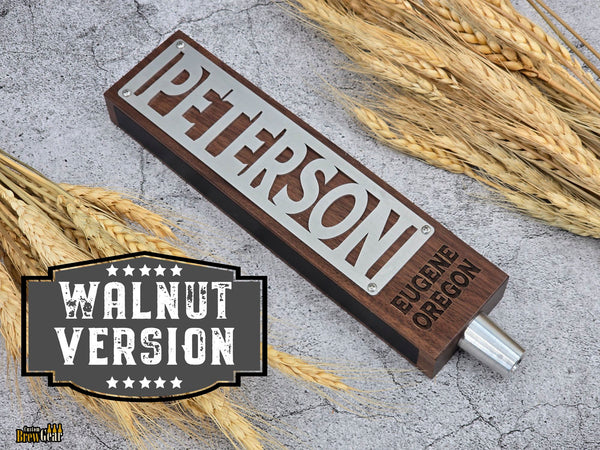 Signature Plate Wide Tap Handle – Personalized Stainless Steel