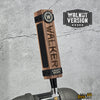 Premium Tap Handle with Stainless Steel Straps – Personalized Walnut or Cherry