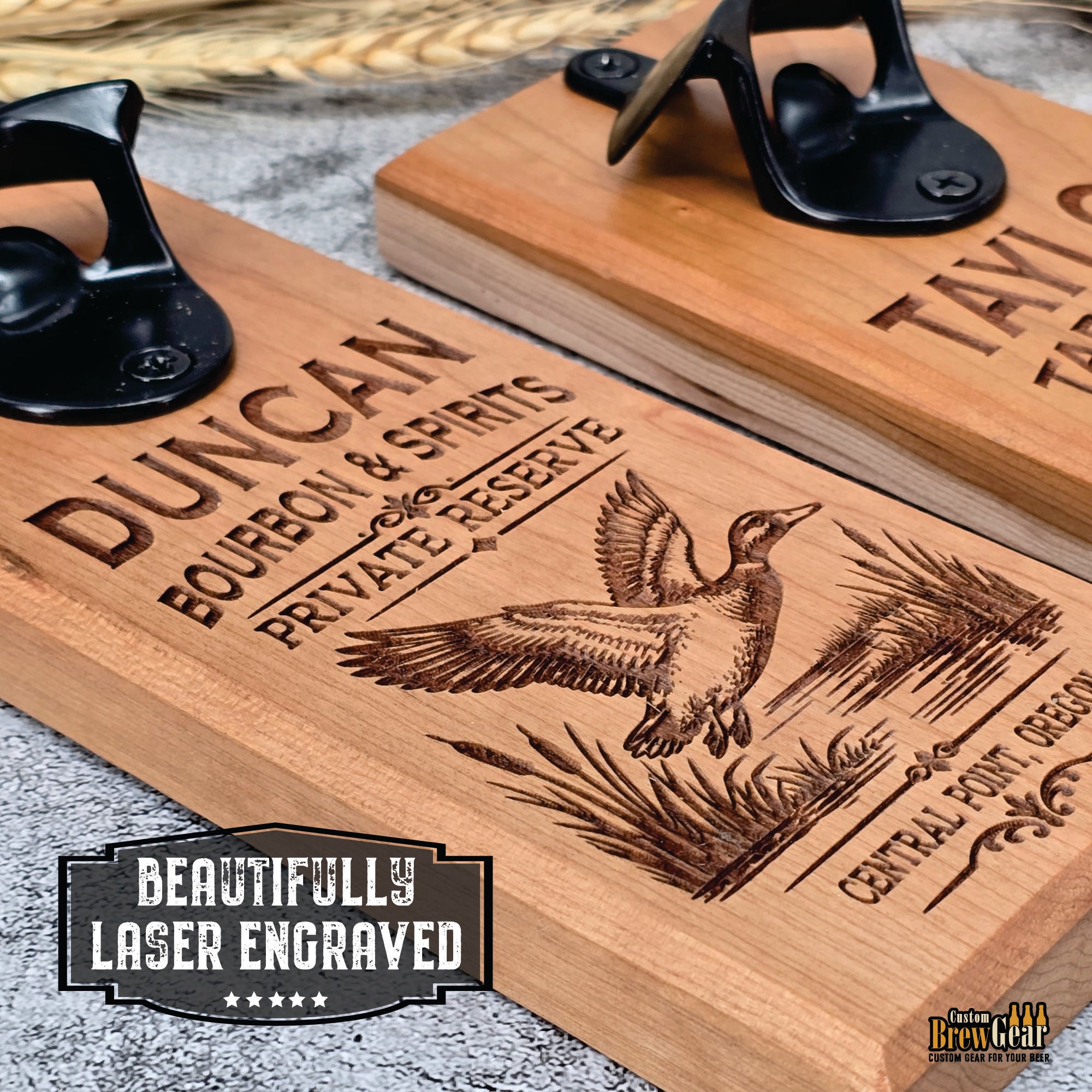 Personalized Magnetic Bottle Opener with Cap Catcher