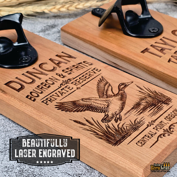 Personalized Magnetic Bottle Opener with Cap Catcher