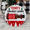 Personalized Mini Bottle Christmas Ornament – Perfect for Whiskey Lovers!