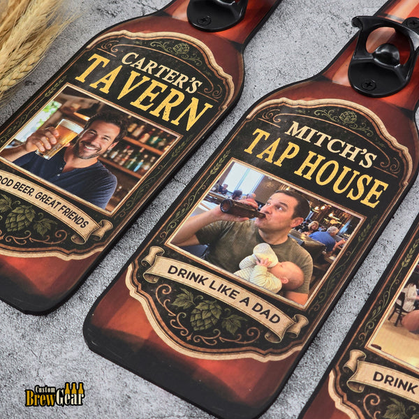 Custom Bottle Opener-Square Photo Edition