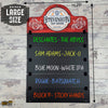 Home Bar Menu Board