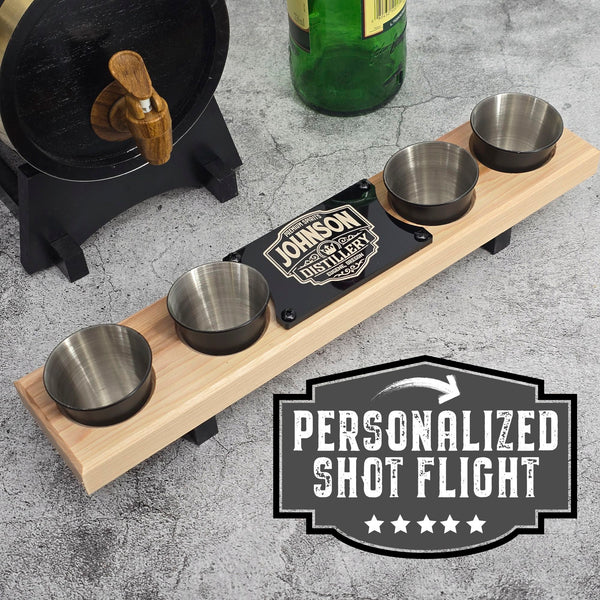 Custom Distillery Shot Glass Flight