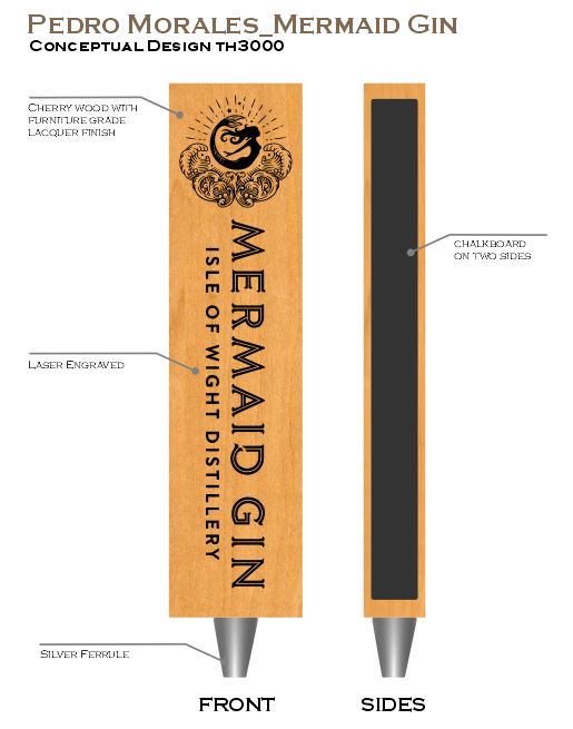 Custom Tap Handles for Mermaid Gin