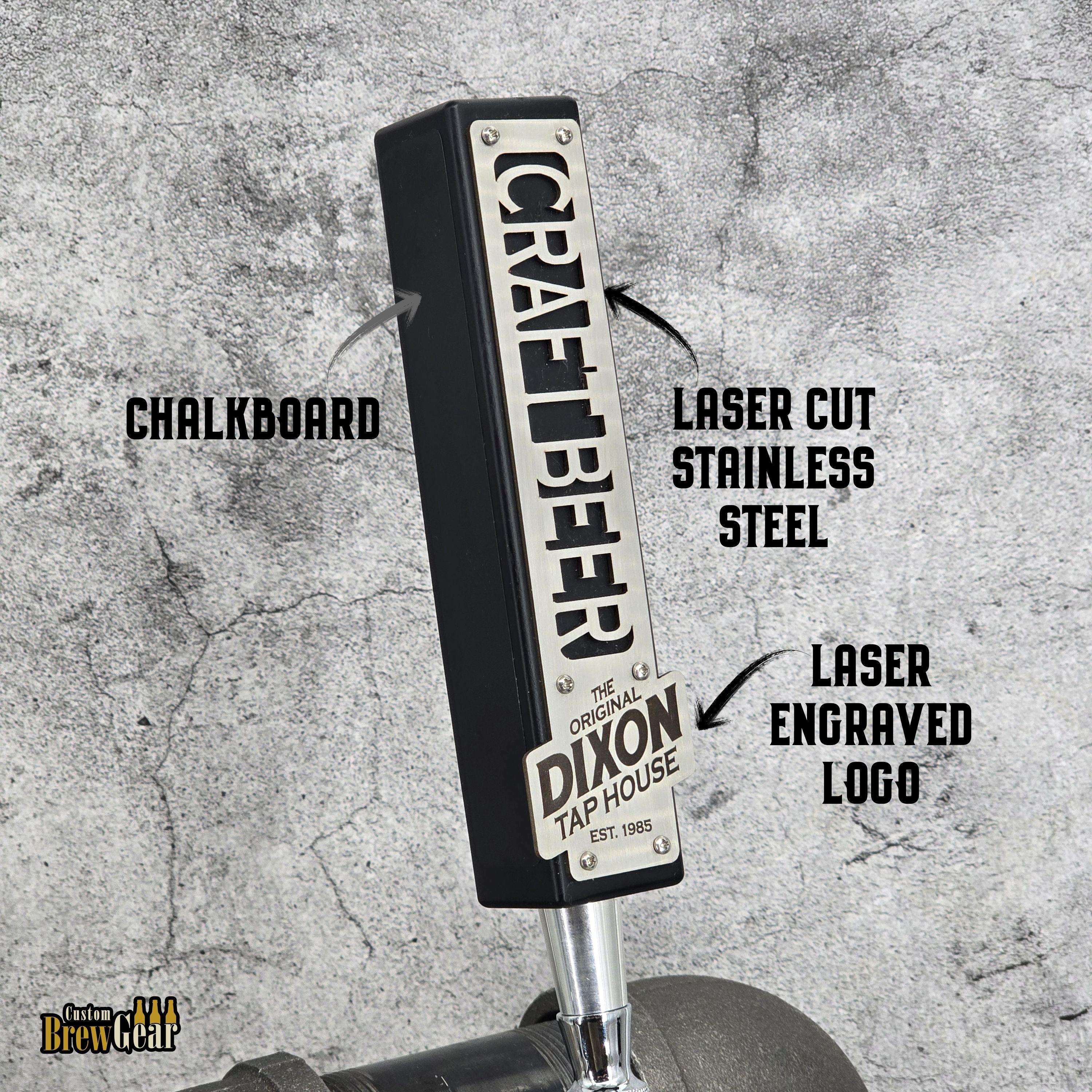 Black and Stainless Edition Tap Handle