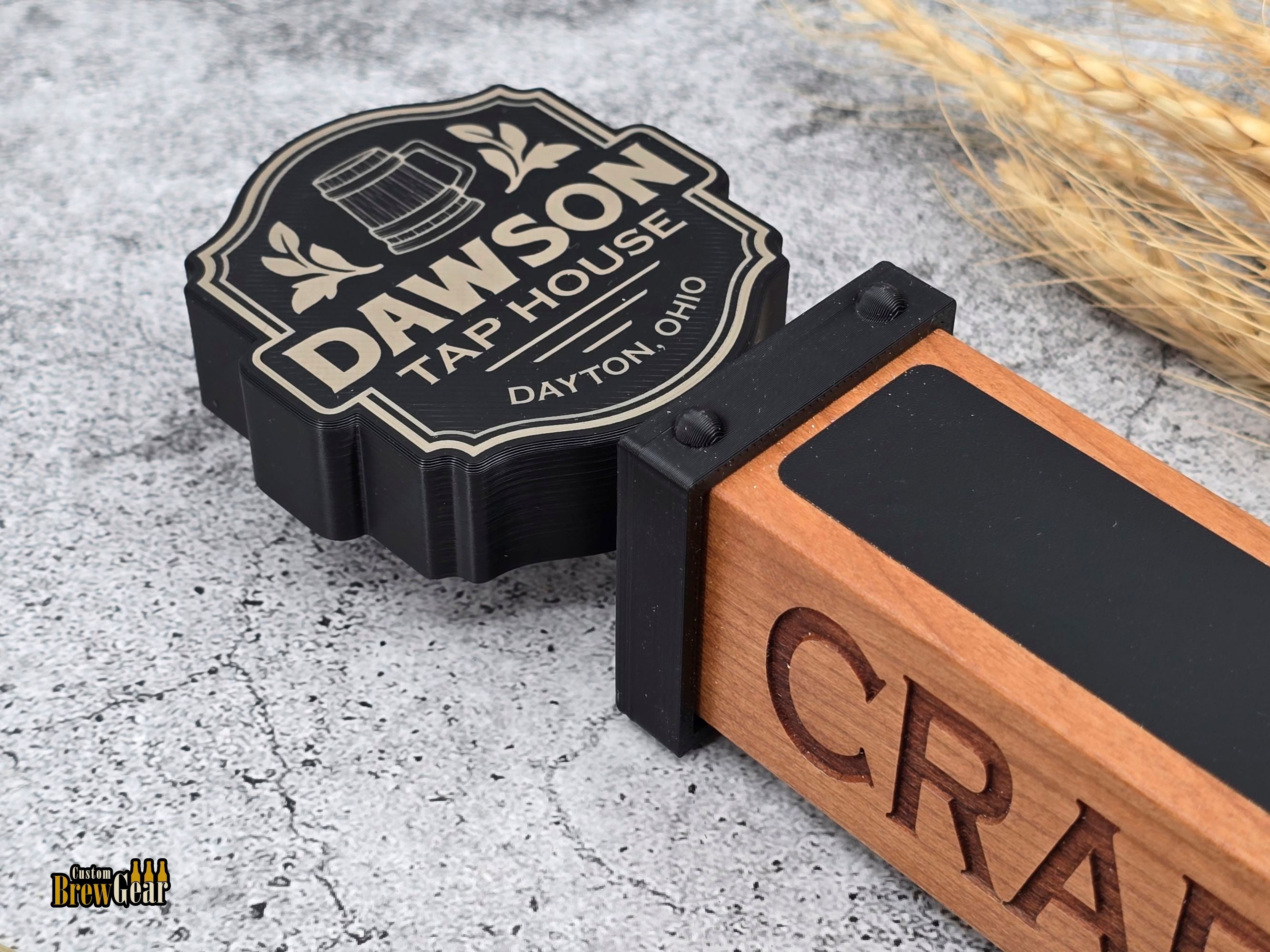 Custom Tap Handle-Black Label Menu Edition