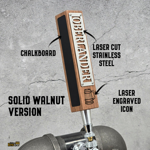 Signature Plate Tap Handle Edition – Personalized Stainless Steel