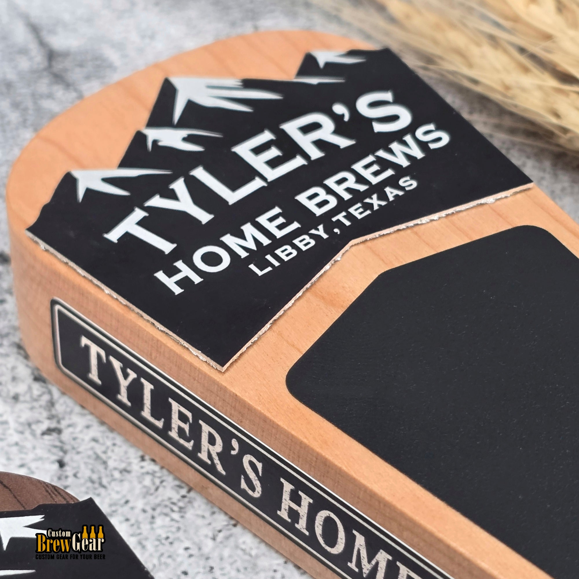 Personalized Short Beer Tap Handle – Mountain Edition - 5.75