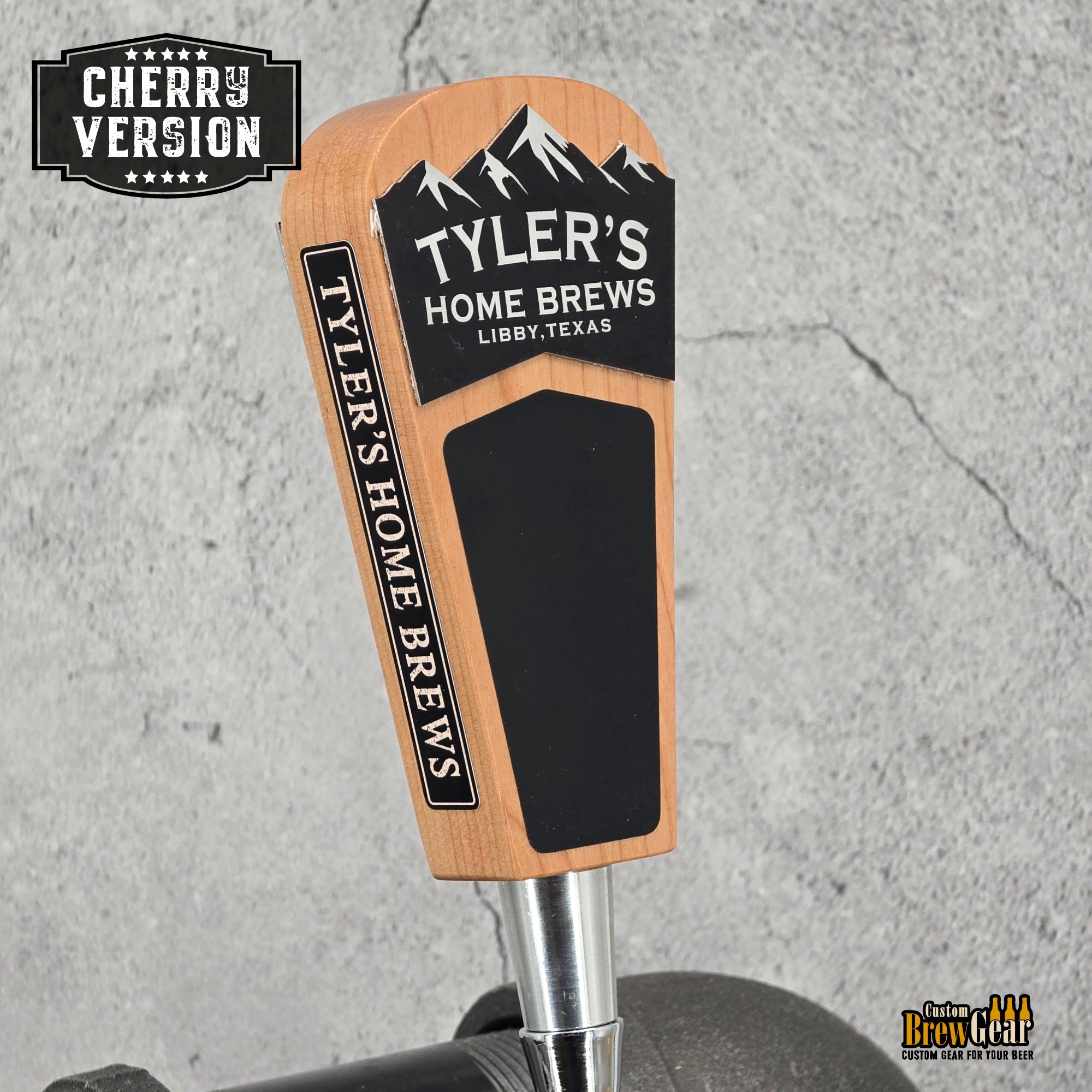 Personalized Short Beer Tap Handle – Mountain Edition - 5.75