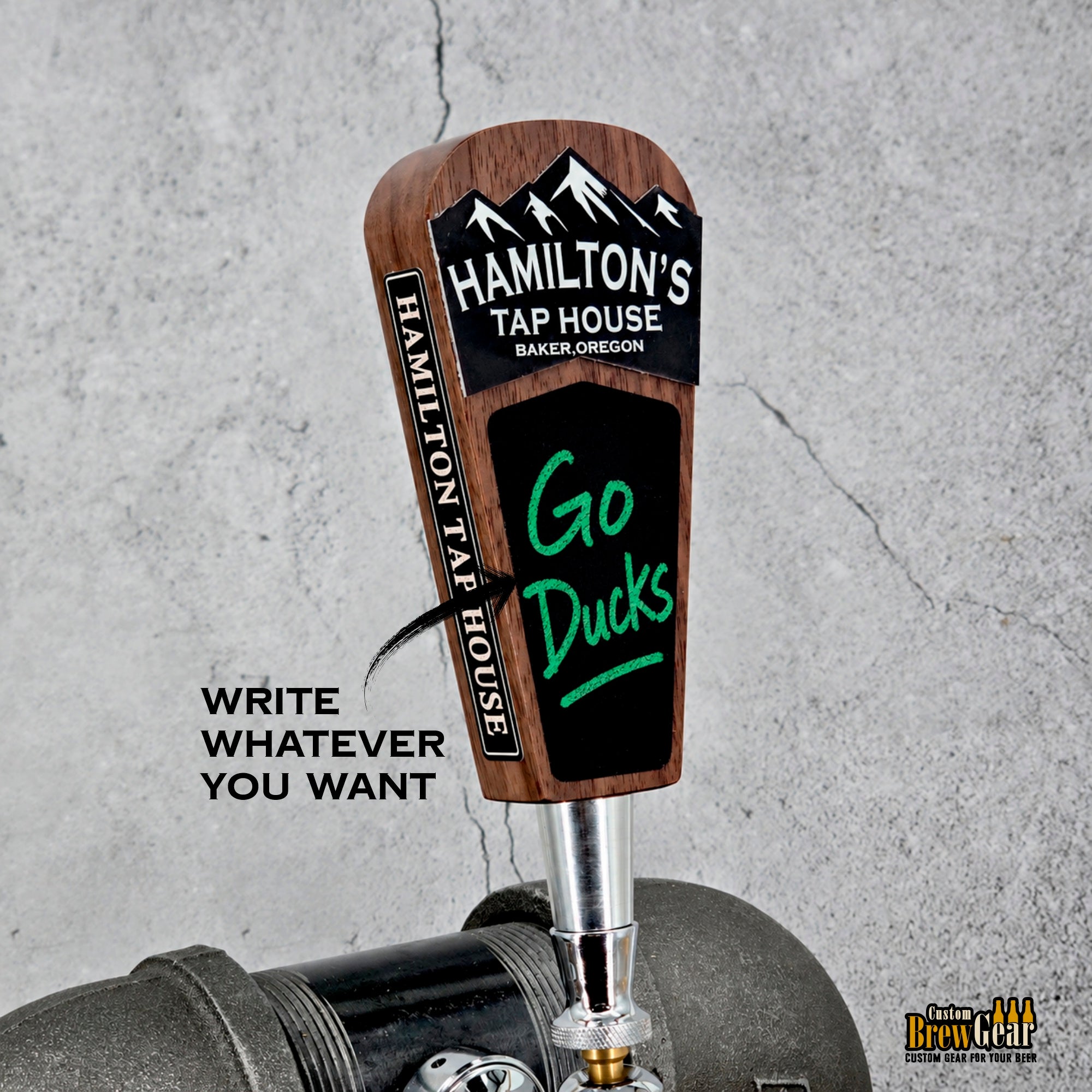 Personalized Short Beer Tap Handle – Mountain Edition - 5.75