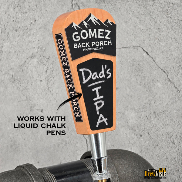 Personalized Short Beer Tap Handle – Mountain Edition - 5.75"