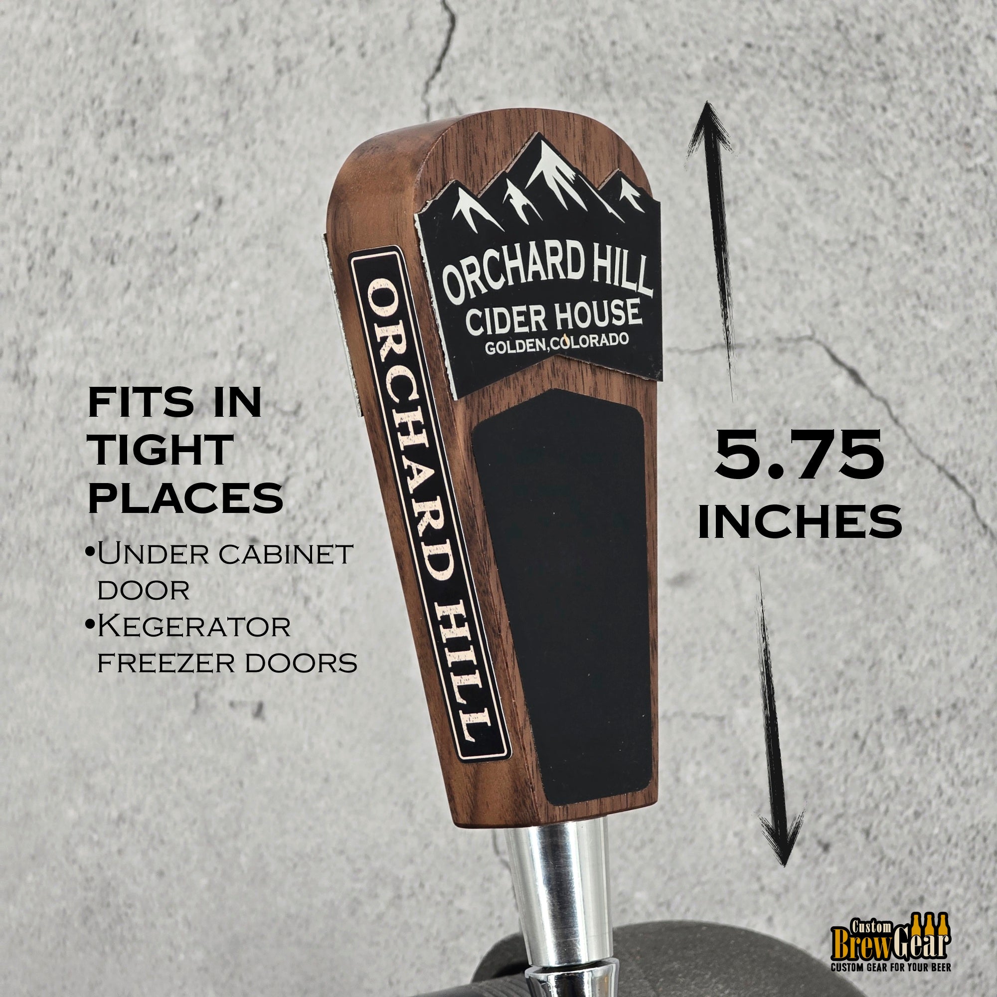 Personalized Short Beer Tap Handle – Mountain Edition - 5.75
