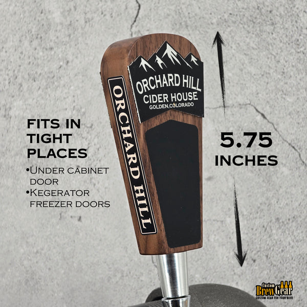 Personalized Short Beer Tap Handle – Mountain Edition - 5.75"