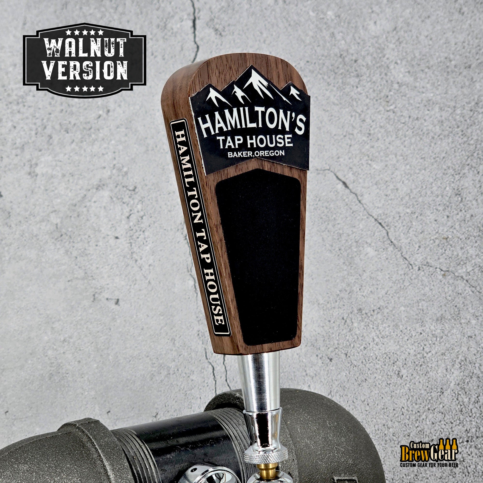 Personalized Short Beer Tap Handle – Mountain Edition - 5.75