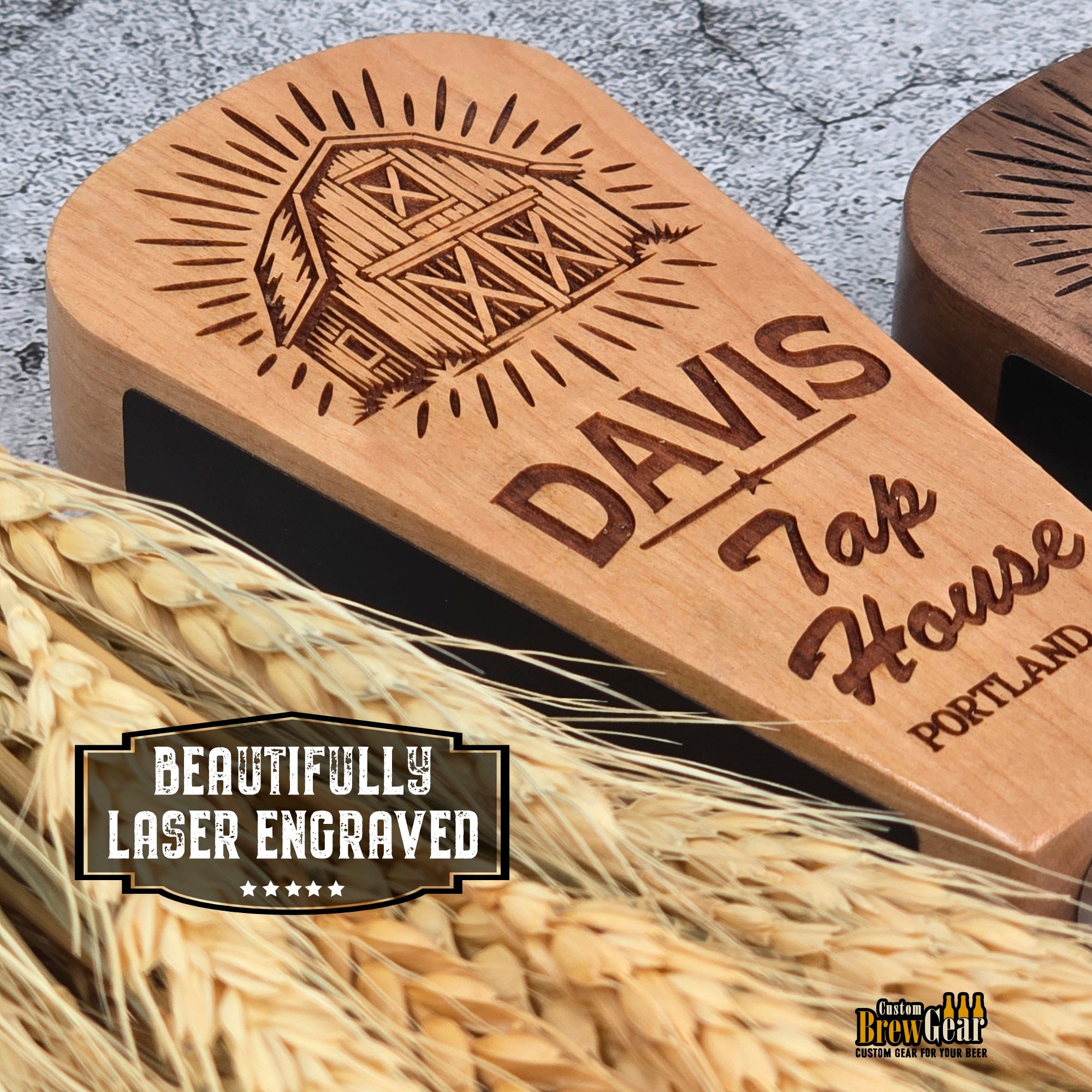 Personalized Short Beer Tap Handle – 5.75