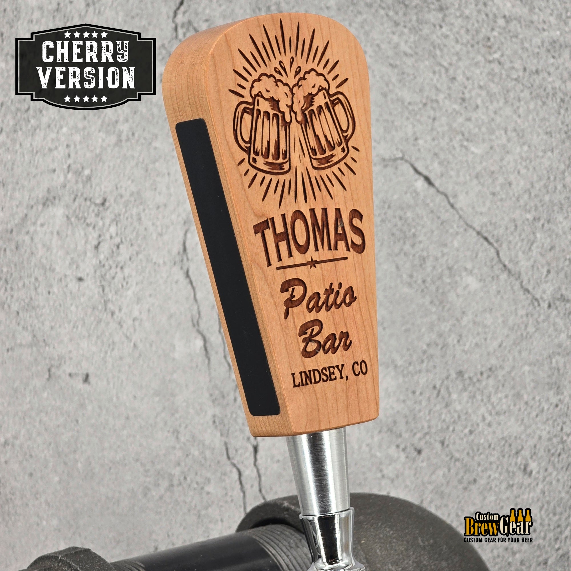 Personalized Short Beer Tap Handle – 5.75