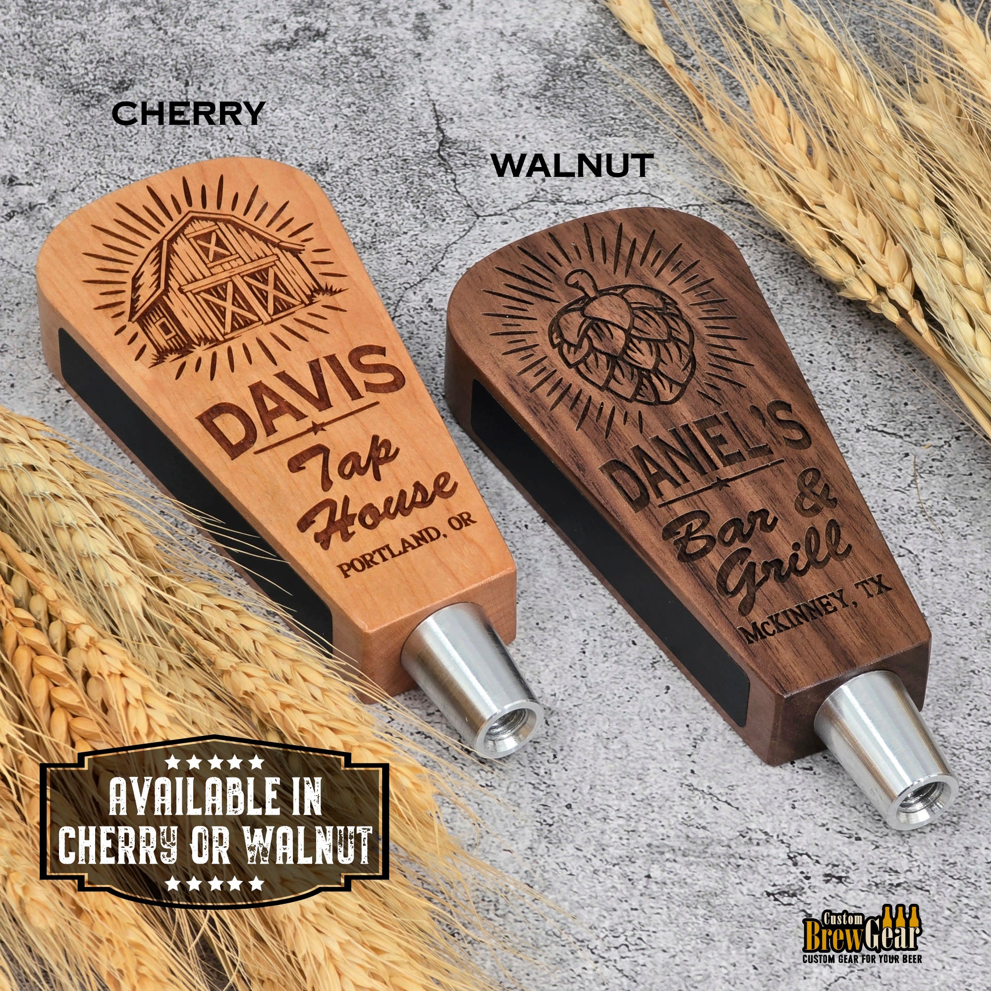 Personalized Short Beer Tap Handle – 5.75