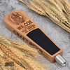 Custom Engraved Paddle Style Tap Handle – Engraved Wood Kegerator Handle with Chalkboard