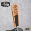Custom Engraved Paddle Style Tap Handle – Engraved Wood Kegerator Handle with Chalkboard