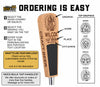 Custom Engraved Paddle Style Tap Handle – Engraved Wood Kegerator Handle with Chalkboard